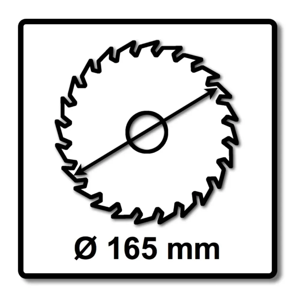 Makita EFFICUT Hoja de sierra circular para madera 165 x 20 x 1,4 mm 25 dientes ( B-62985 )