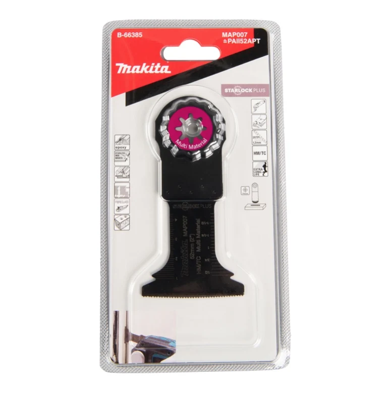 Makita MAP007 Hoja de sierra de inmersión Starlock Plus 52 x 50 mm 4 piezas (4x B-66385)