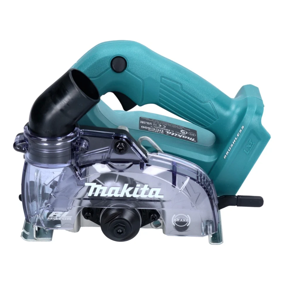 Sierra circular de diamante sin cable Makita DCC 500 RT 18 V - 125 mm - Sin escobillas + 2 baterías de 5,0 Ah + cargador