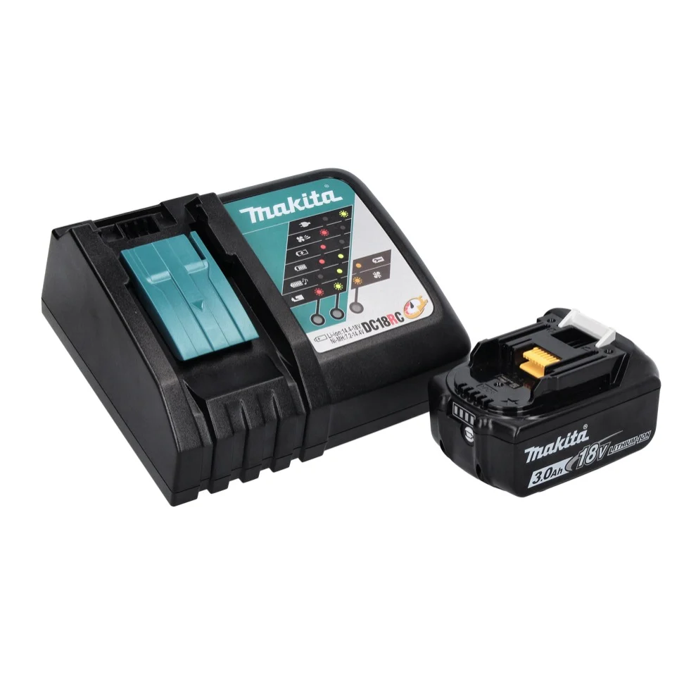 Sierra circular sin cable Makita DCC 500 RF1J 125 mm sin escobillas 18 V + 1x Baterí 3.0 Ah + Cargador + Maletín Makpac