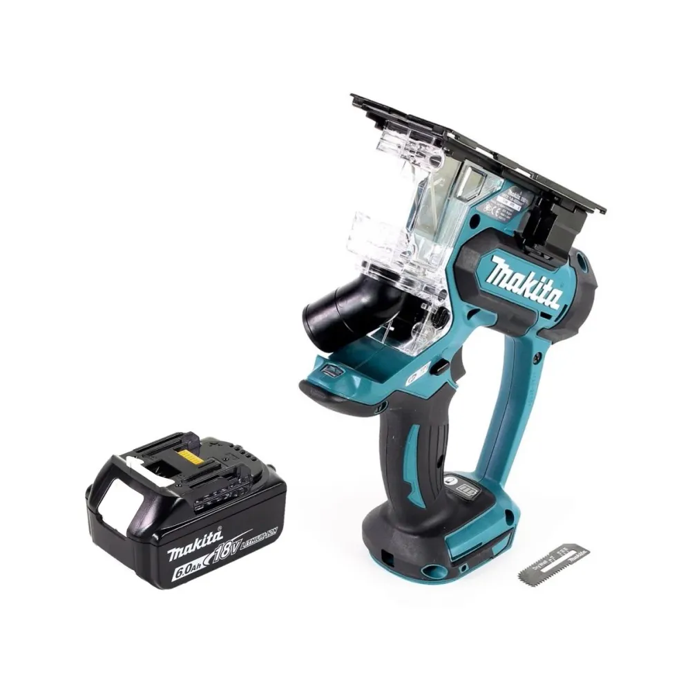Sierra para cartón yeso con baterí Makita DSD 180 G1 18 V + 1 baterí de 6,0 Ah - sin cargador