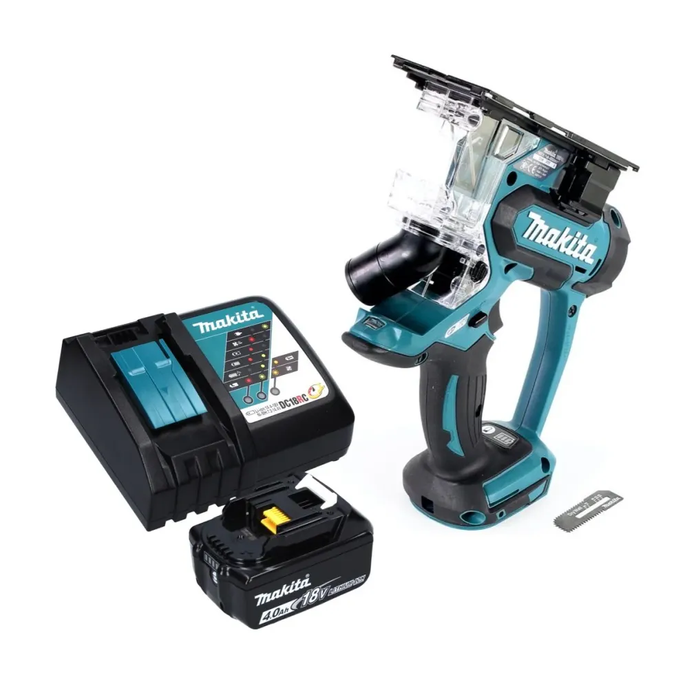 Sierra para placas de yeso baterí Makita DSD 180 RM1 18 V + 1 baterí de 4,0 Ah + cargador