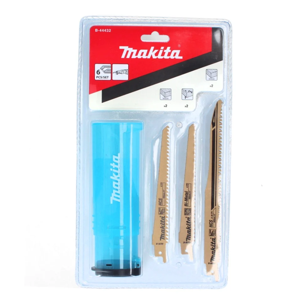 Surtido de hojas de sierra Makita 152 - 203 mm 6 pzs. ( B-44432 ) para madera