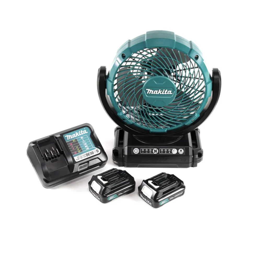 Ventilador de baterí Makita CF 101 WA 12V + 2x baterías 2.0Ah + cargador rápido