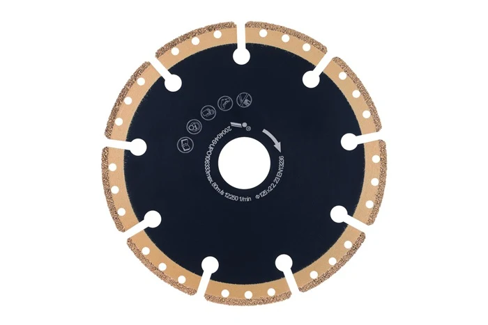 Disco de corte diamantado MC850 AkkuMAX ( 4000865528 ) Ø 125 mm taladro 22,23 mm amoladora angular ancho de segmento 37,6...
