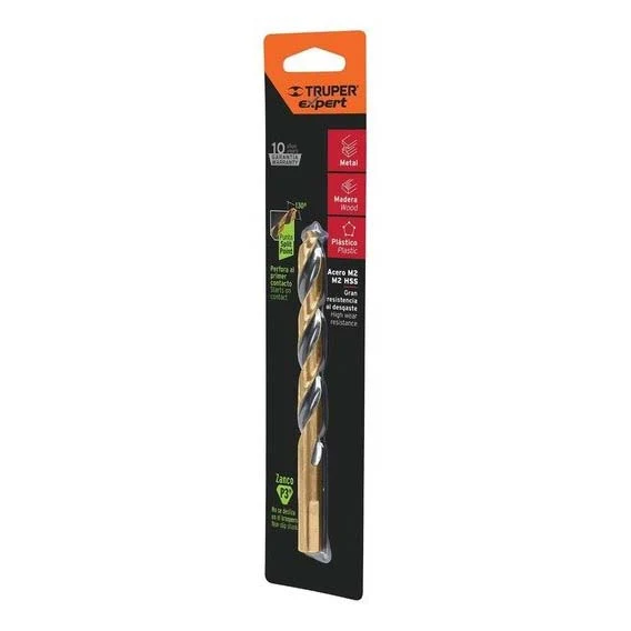 BROCA EN BLISTER(10) ACERO 1/8" TRUPER MAYOREO FERRETERO S,A