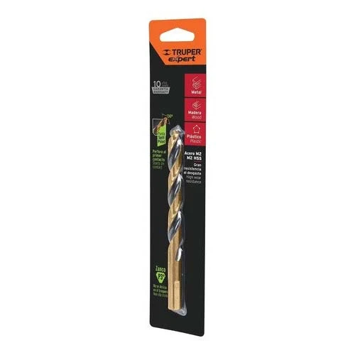 BROCA EN BLISTER(14) ACERO 3/16" TRUPER MAYOREO FERRETERO S,A