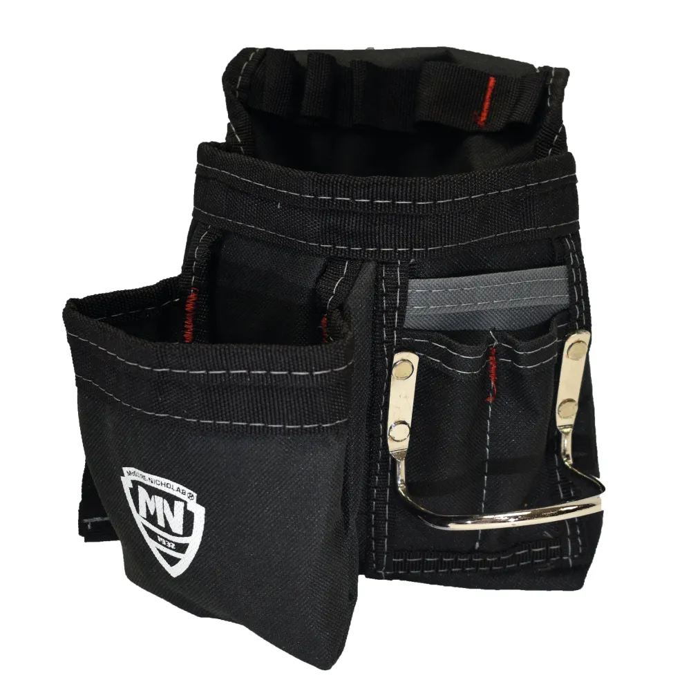 (1DMX-23020Q) PORTAHERRAMIENTA P/CARPINTERO NYLON NEGRO MCGUIRE-NICHOLAS