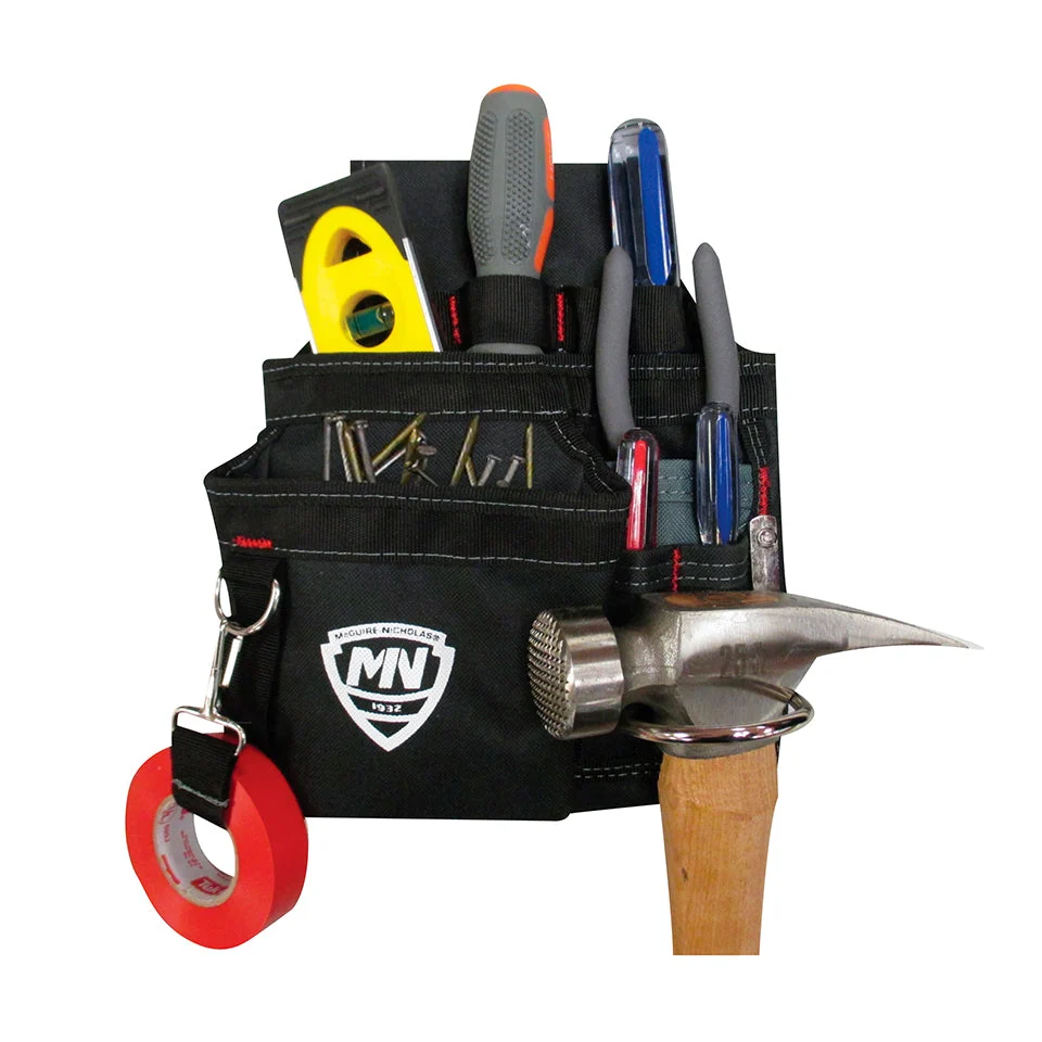 (1DMX-23020Q) PORTAHERRAMIENTA P/CARPINTERO NYLON NEGRO MCGUIRE-NICHOLAS