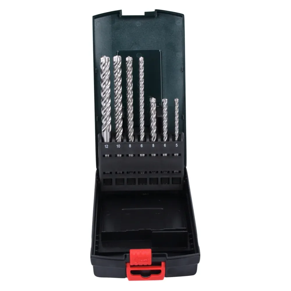 Martillo combinado Metabo KHE 2660 Quick 850 W 3 J SDS plus + juego de brocas de 7 piezas + metaBOX