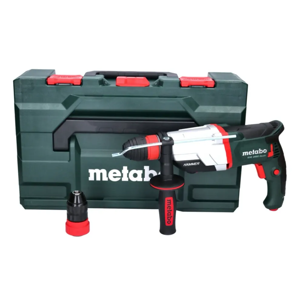 Martillo combinado rápido Metabo KHE 2660 850 W 3 J SDS plus + juego metaBOX (600663500)