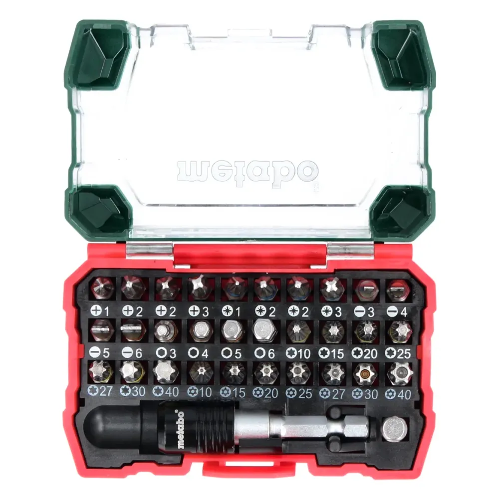 Metabo Caja de puntas SP 25 mm 32 uds. (626700000) Philips / Pozidriv / Ranurada / Torx / Allen