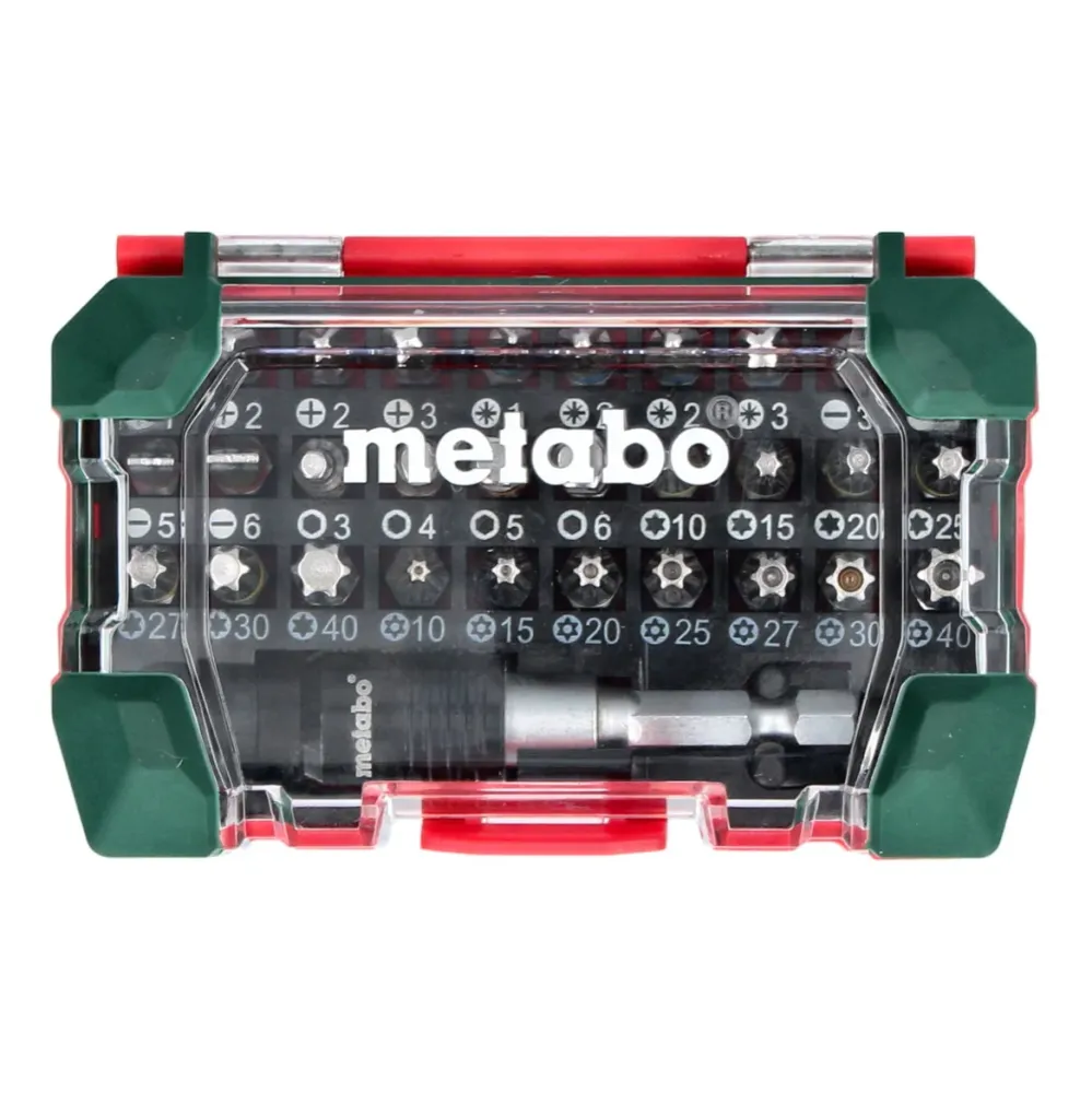 Metabo Caja de puntas SP 25 mm 32 uds. (626700000) Philips / Pozidriv / Ranurada / Torx / Allen