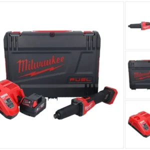Amoladora recta baterí Milwaukee M18 FDGROVB-501X 18 V sin escobillas + 1x baterí 5.0 Ah + cargador + caja HD