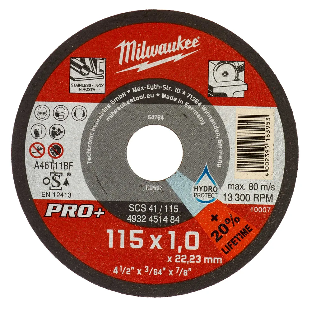 Disco de corte 115 mm Milwaukee SCS41