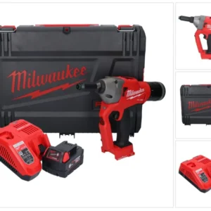 Milwaukee M18 ONEFPRT-601X remachadora ciega baterí 18 V 20 kN sin escobillas + 1x baterí 6.0 Ah + cargador + caja HD