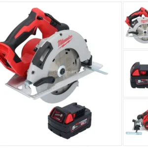 Sierra circular baterí Milwaukee M18 BLCS66-501 18 V 190 mm sin escobillas + 1x baterí 5,0 Ah - sin cargador