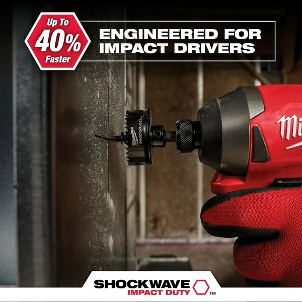 Sierra de corona de impacto Shockwave de 1-3/8" Milwaukee