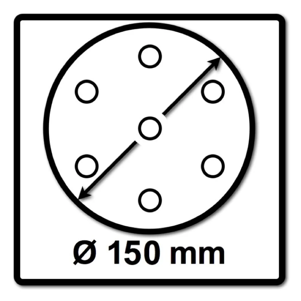 Discos abrasivos Mirka BASECUT 150 mm P240 200 piezas (2x 2261109925) agarre 15 agujeros