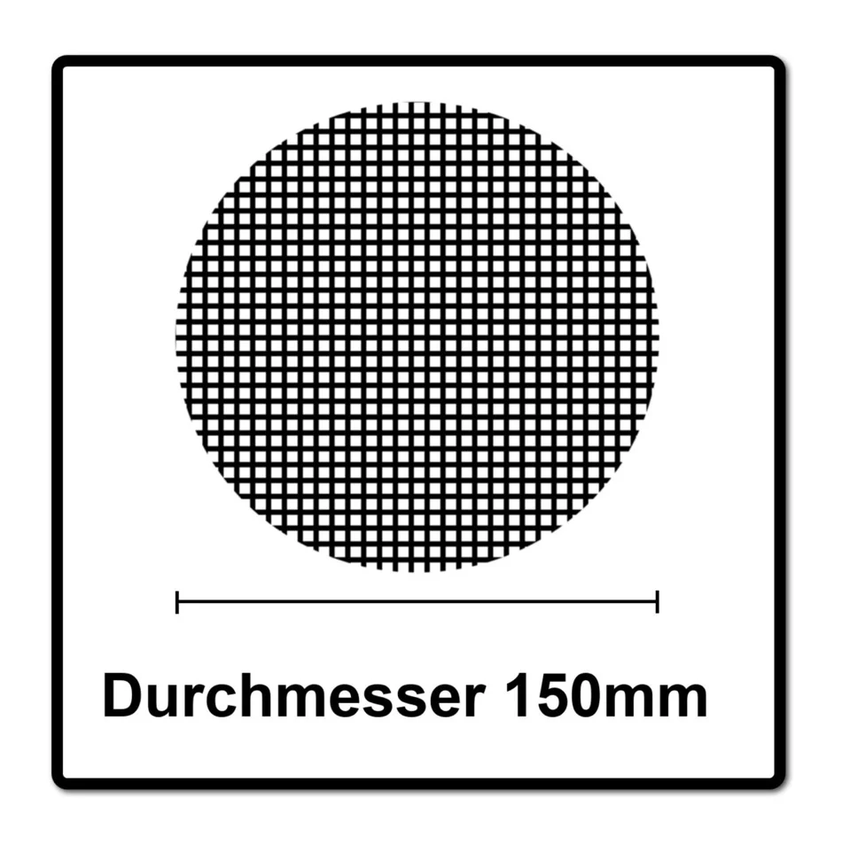 Discos de lijado Mirka BASECUT 150 mm P80 200 piezas (2x 2261109980) Agarre 15 agujeros
