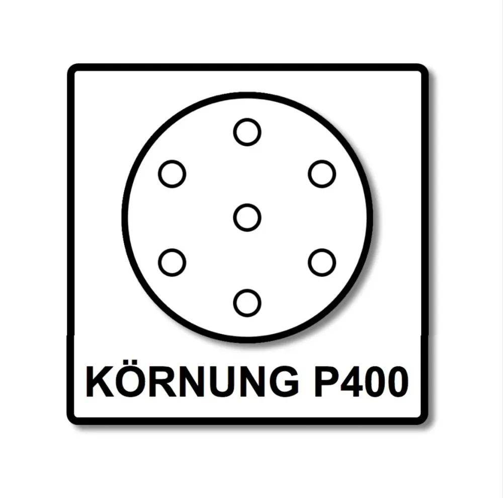 Mirka ABRANET 125mm Puño P400, 50/paquete (5423205041)