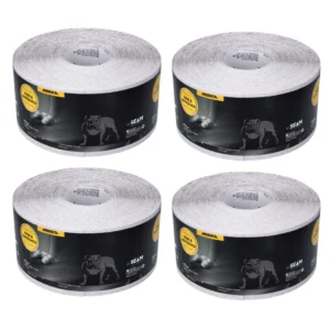 Mirka BASECUT Rollos de papel de lija 115 mm x 50 m, P60, 4 unid. Papel de lija universal ( 4x 2251100140N )