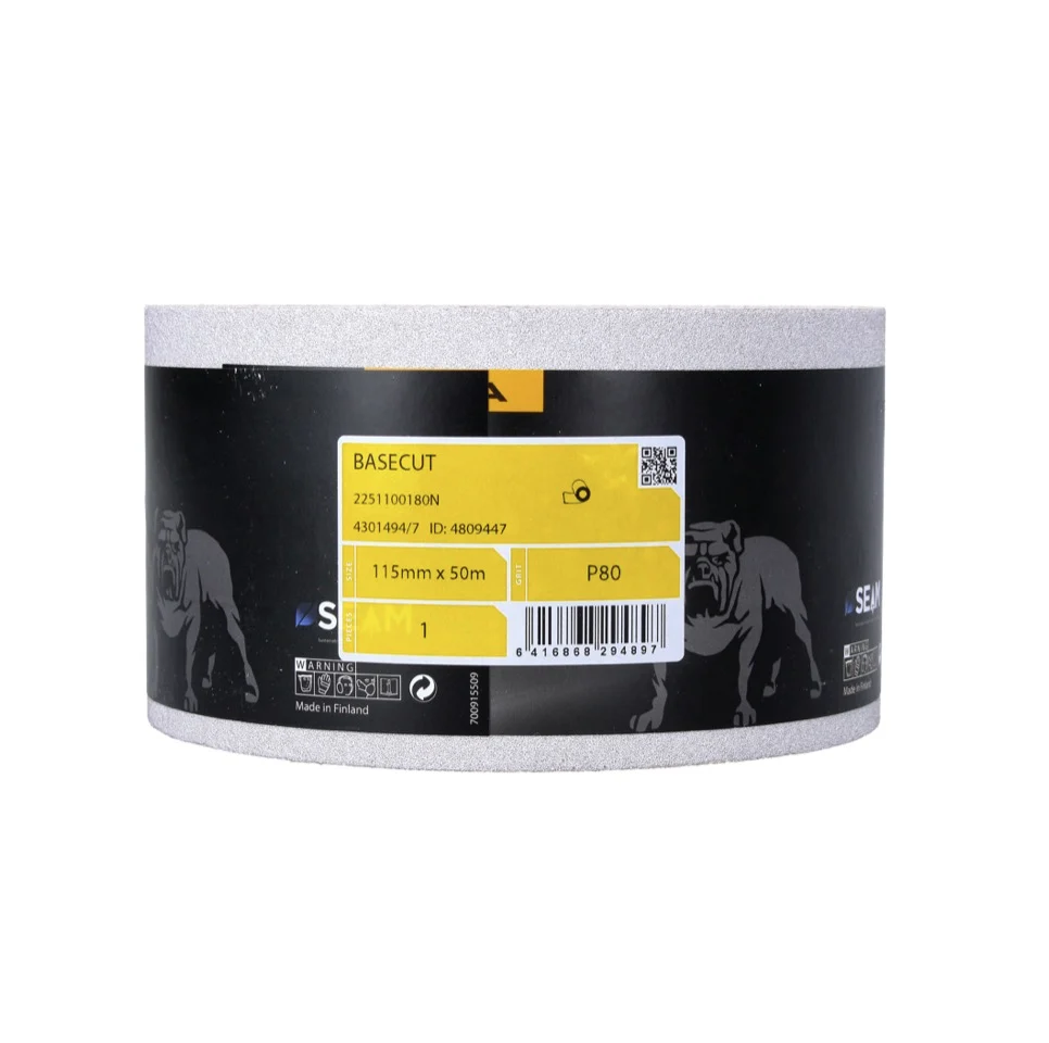 Papel de lija Mirka BASECUT 115 mm x 50 m P80 2x rollo de lija (2x 2251100180N) papel de lija universal