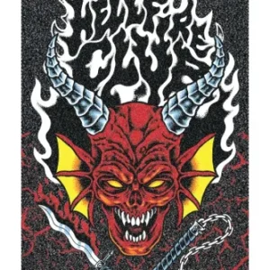 Santa Cruz X Stranger Things - Lija Mob Grip Hellfire Club 5 Pack 9in x 33in