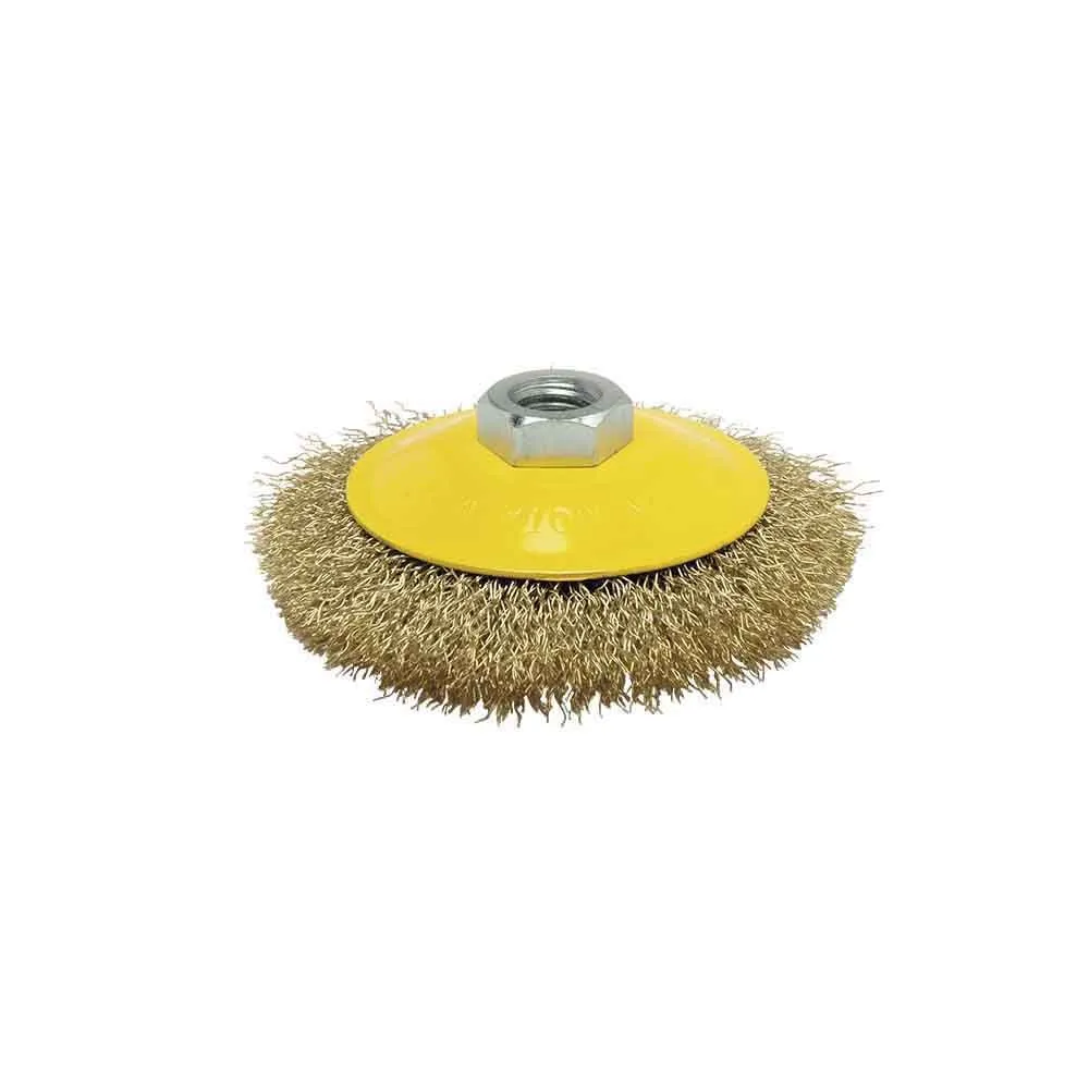 CEPILLO CONICO DE ALAMBRE ONDULADO Ø100 mm MOTA HERRAMIENTAS