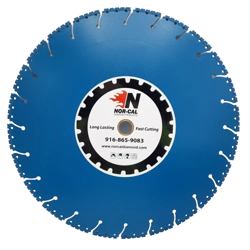 14" x 1"-20mm Vacuum Brazed Diamond Blades Nor-Cal Diamond Products