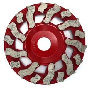 Rueda de copa de diamante Twister T1 de grano 5" x 18 Seg x 18 Nor-Cal Diamond Products