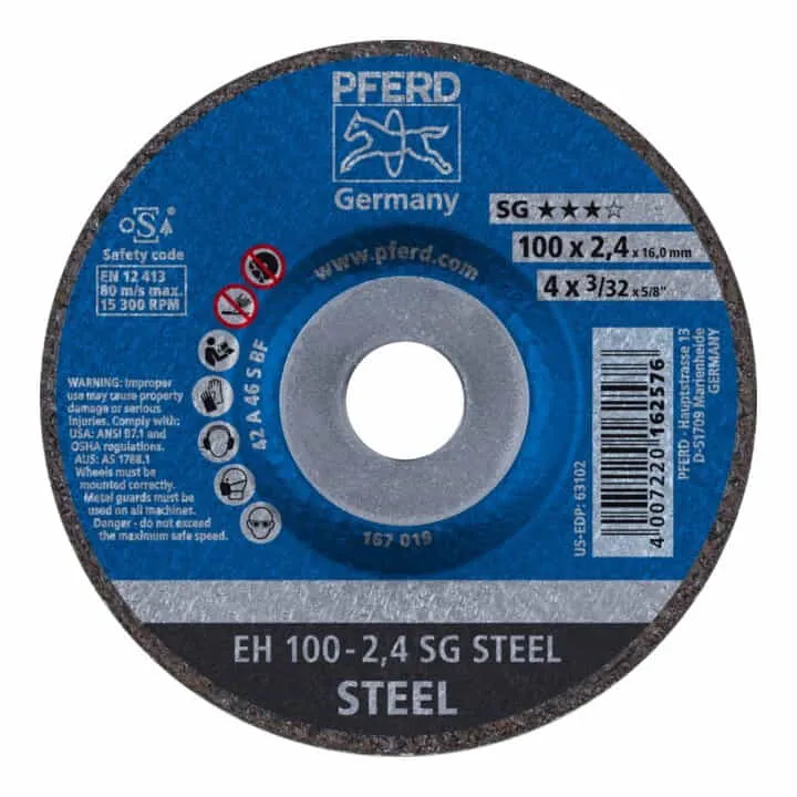 Disco de corte PFERD SG STEEL D115x2,4mm cranked ( 4000841310 )