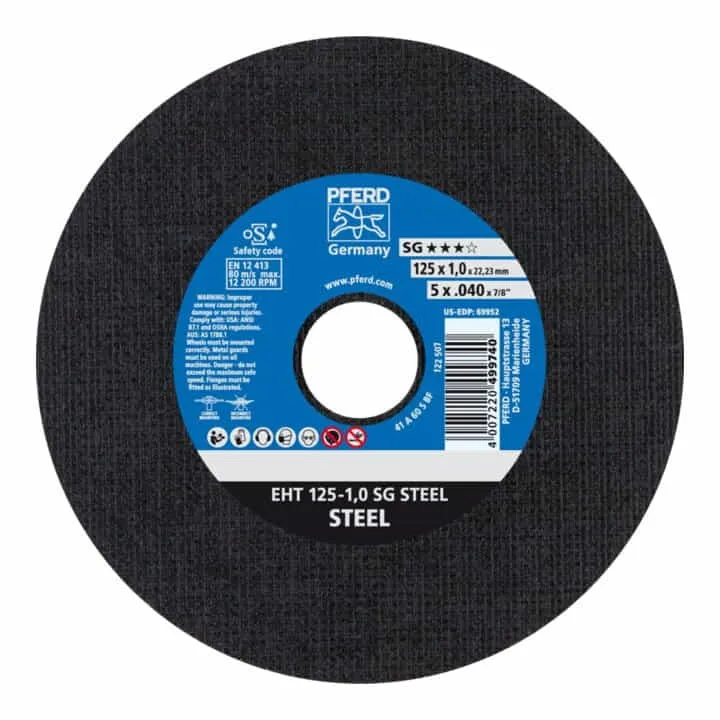Disco de corte PFERD SG STEEL D125x1mm recto ( 4000841251 )