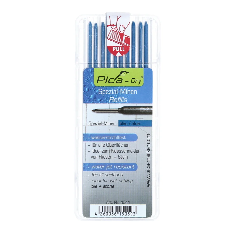 Pica DRY especial plomos resistentes los chorros de agua azul 10 uds (4041) Pica-Marker