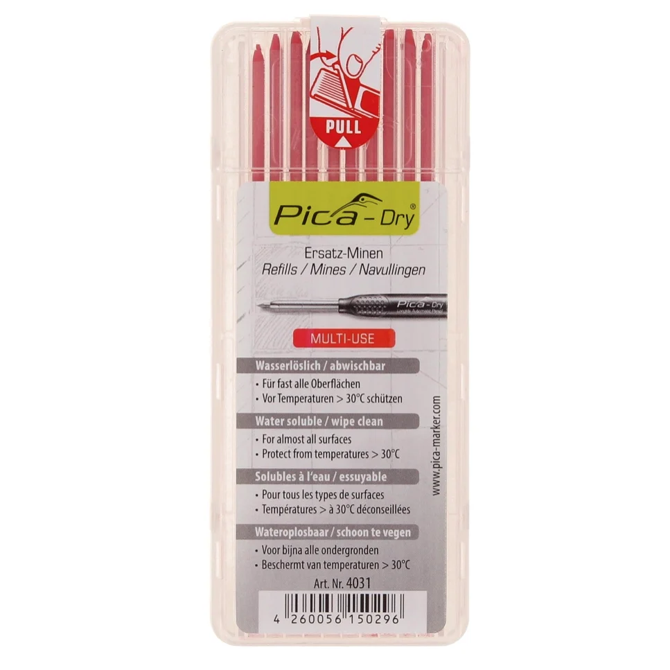 Pica DRY recambios hidrosolubles rojo 10uds (4031) Pica-Marker