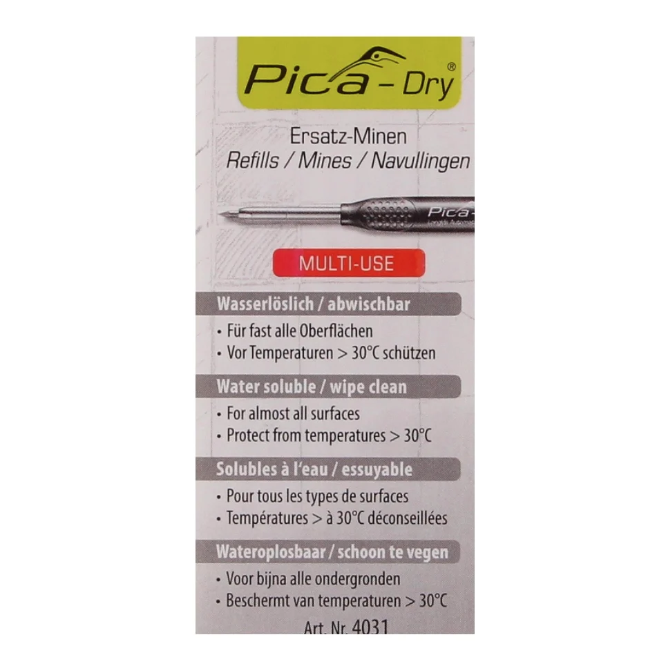 Pica DRY recambios hidrosolubles rojo 10uds (4031) Pica-Marker
