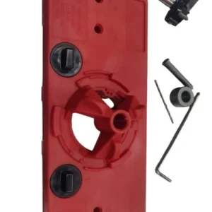 Plantilla jig para realizar perforaciones de bisagras