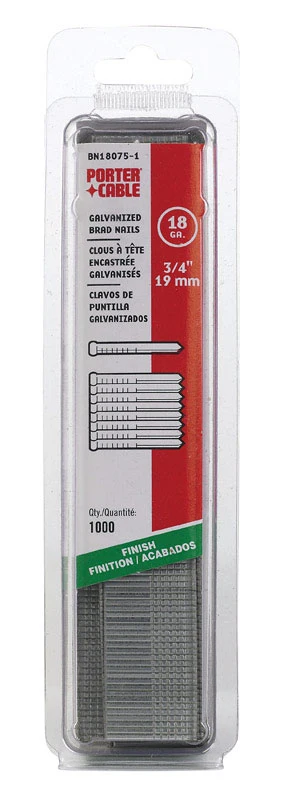 Clavos de punta fina de 3/4" de calibre 18 Porter Cable