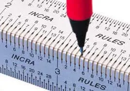 Regla de precision en angulo micro perforada 180mm