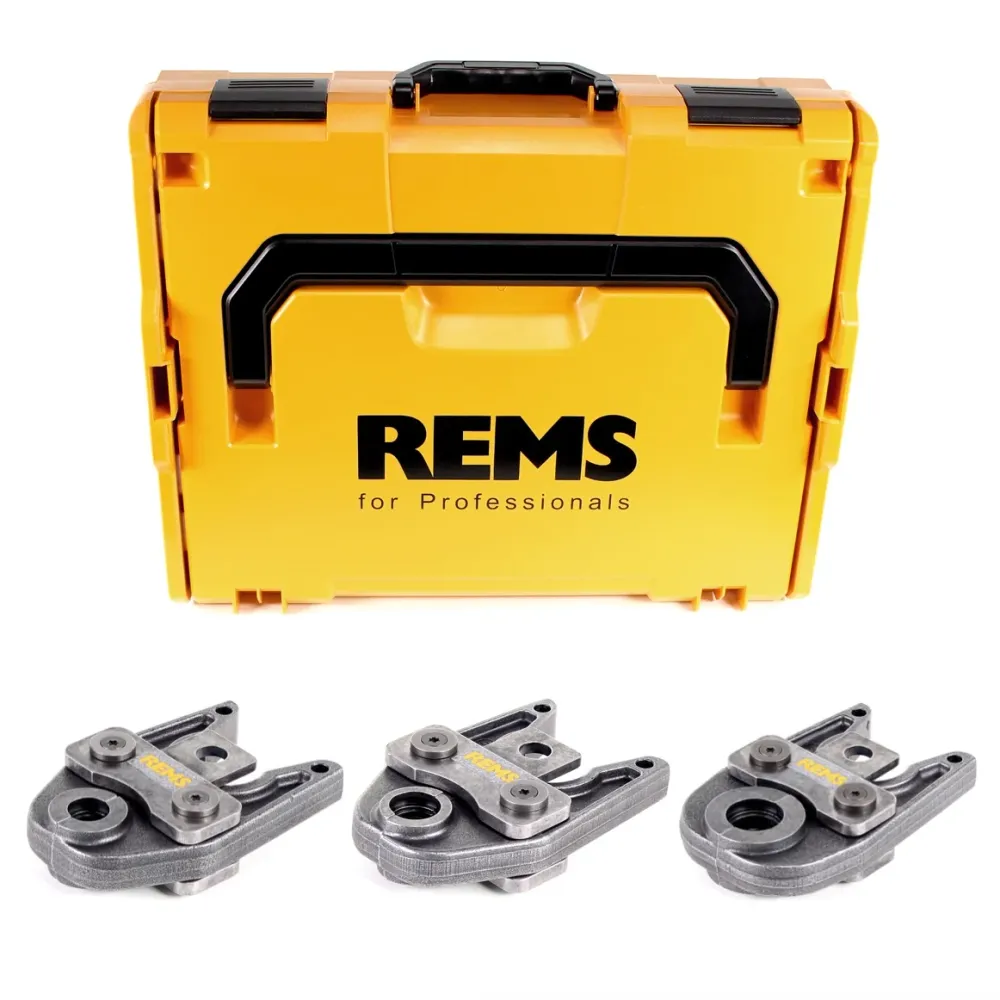 Juego de tenazas de prensar REMS TH 16-20-26 en maletín de sistema L-Boxx (571169 R)