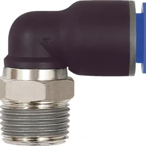 Racor rápido roscado RIEGLER en L Serie azul Rosca exterior R 1/2 ″ SW 21 mm ( 4588881582 )