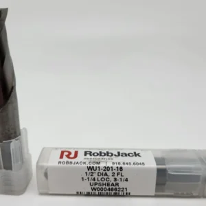 WU1-201-08 Broca de corte de doble flauta de 1/4" con longitud corta hacia arriba RobbJack