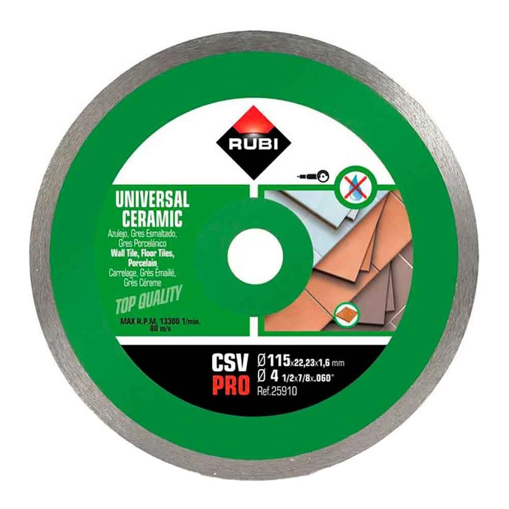 DISCO DIAMANTADO CSV PRO Ø115 x 1,6 x 22,2 mm RUBI