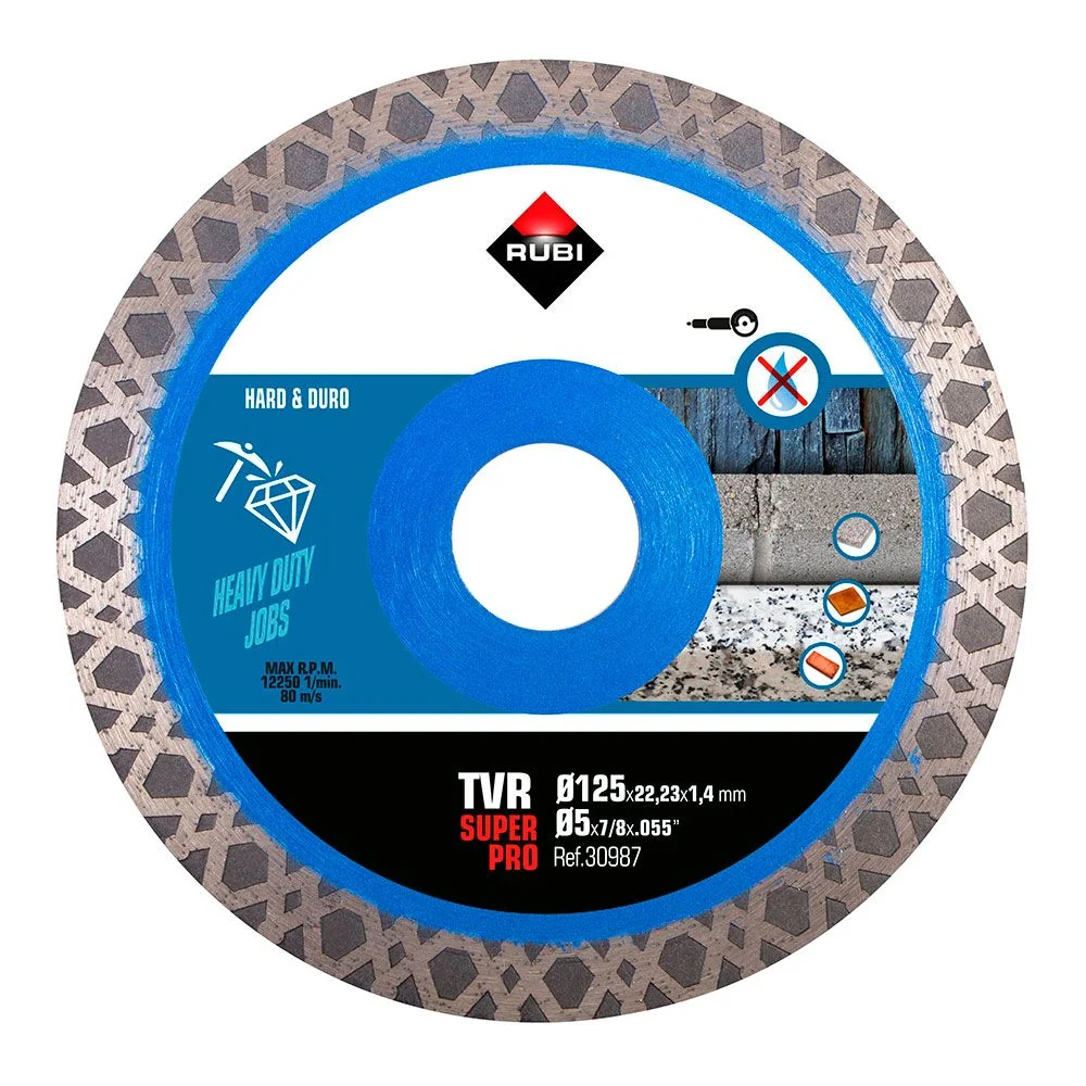 DISCO DIAMANTADO TVR SUPERPRO Ø125 x 1,4 x 22,2 mm RUBI