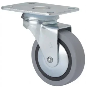 Rueda gir. B-PGI 1-0216 17Kg. 40mm. Goma gris 10BSR40-PGI40. RUEDAS ALEX SLU