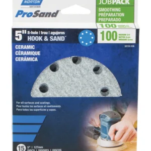 Disco de arena de 100 g y 5" (paquete de 5) SAINT-GOBAIN ABRASIVES INC