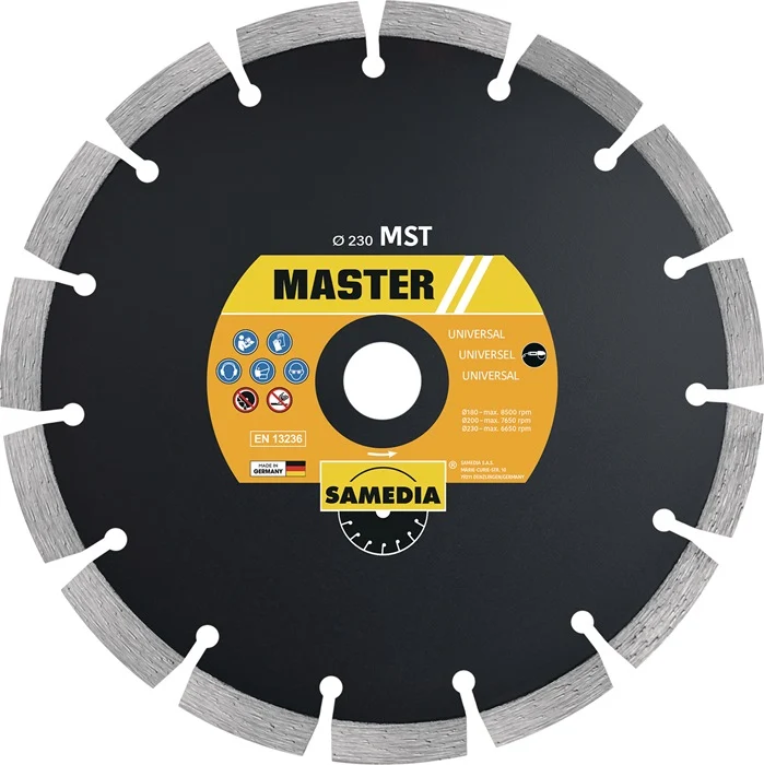 Disco de corte diamantado SAMEDIA MST Ø 230 mm diámetro 22,23 mm (4000844269)