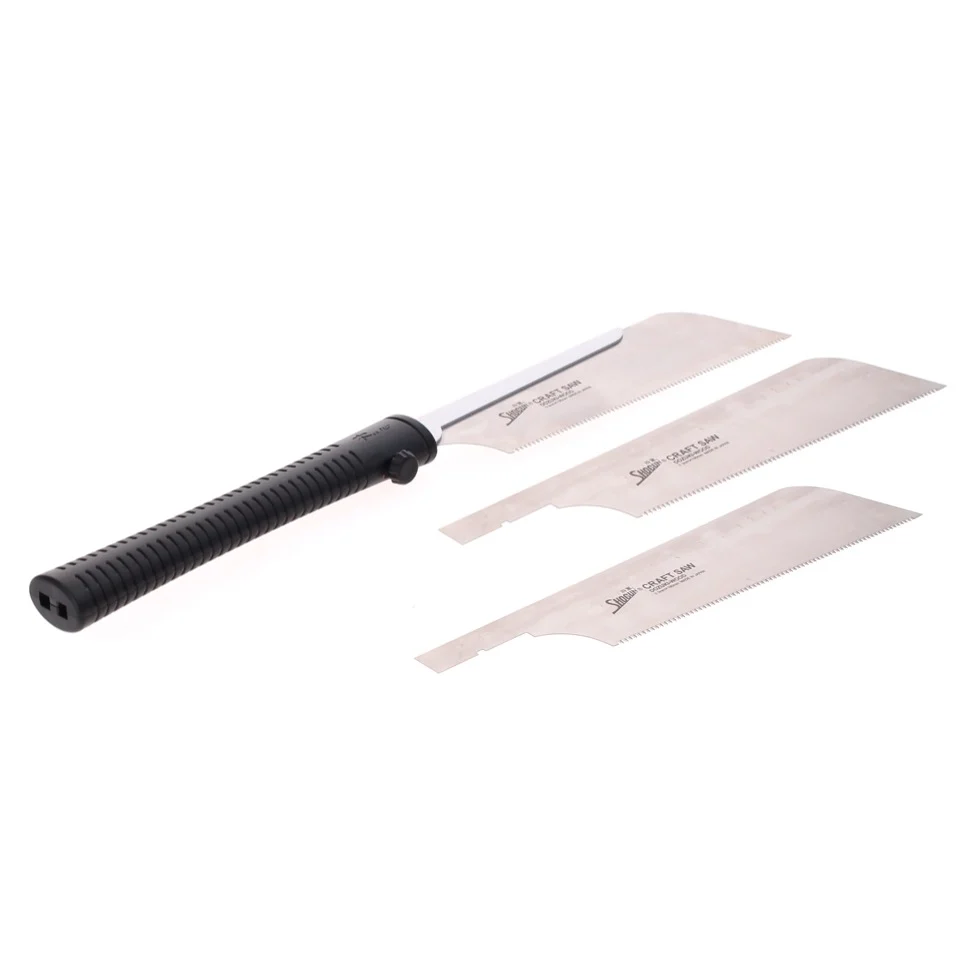 Shogun DOZUKI Japan serrucho universal para madera mango largo (M-190D) hoja 190 mm + 2x DOZUKI Japan sierra para madera -...