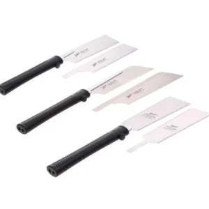 Shogun Japan Juego de 3x Hojas de sierra universal para madera RYOBA + DOZUKI + KATABA ( M-180R + M-190D + M-190W ) + 3x H...