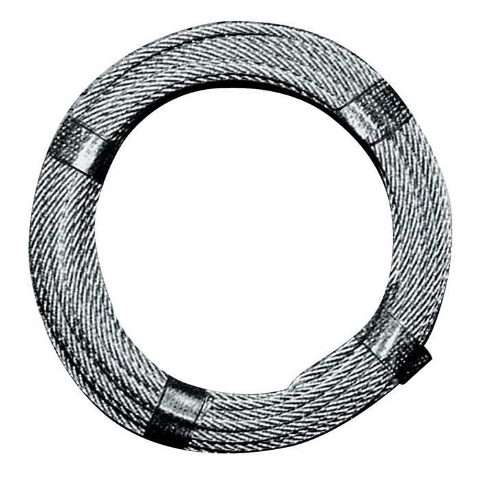 Cable de acero ( 1000134014 ) Ø 4,0 mm longitud 200 m 6 x 7 + 1 FE acero, galvanizado Sonstige